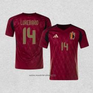 Camiseta Belgica Jugador Lukebakio Primera 2024