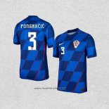 Camiseta Croacia Jugador Pongracic Segunda 2024