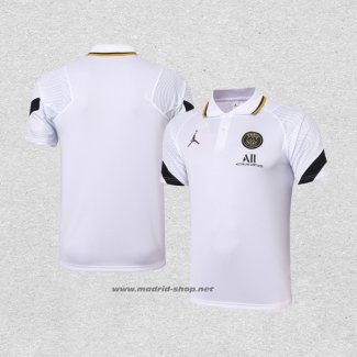 Camiseta Polo del Paris Saint-Germain Jordan 2020-2021 Blanco