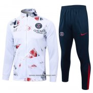 Chandal de Chaqueta del Paris Saint-Germain 2024-2025 Blanco