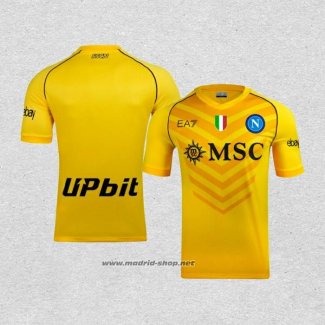 Tailandia Camiseta Napoli Portero 2023-2024 Amarillo