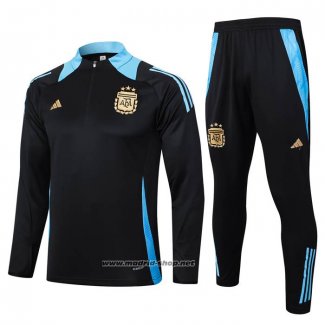 Chandal de Sudadera del Argentina Nino 2024-2025 Negro