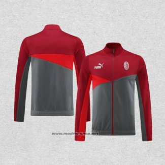 Chaqueta del AC Milan 2024-2025 Rojo Gris