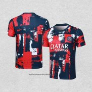 Camiseta de Entrenamiento Paris Saint-Germain 2024-2025 Azul y Rojo