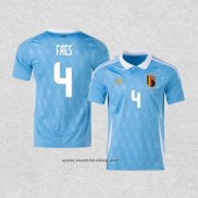 Camiseta Belgica Jugador Faes Segunda 2024