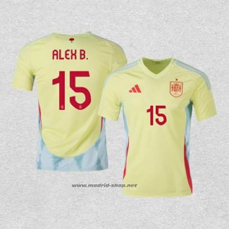 Camiseta Espana Jugador Alex B. Segunda 2024