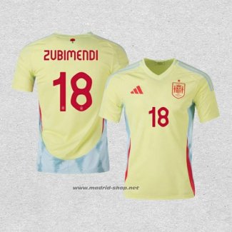 Camiseta Espana Jugador Zubimendi Segunda 2024