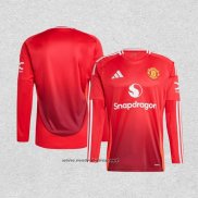 Camiseta Manchester United Primera Manga Larga 2024-2025