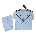 Camiseta Real Madrid Primera Manga Larga Nino 2024-2025